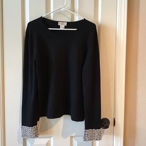 Talbots Pearl Cuff Sweater